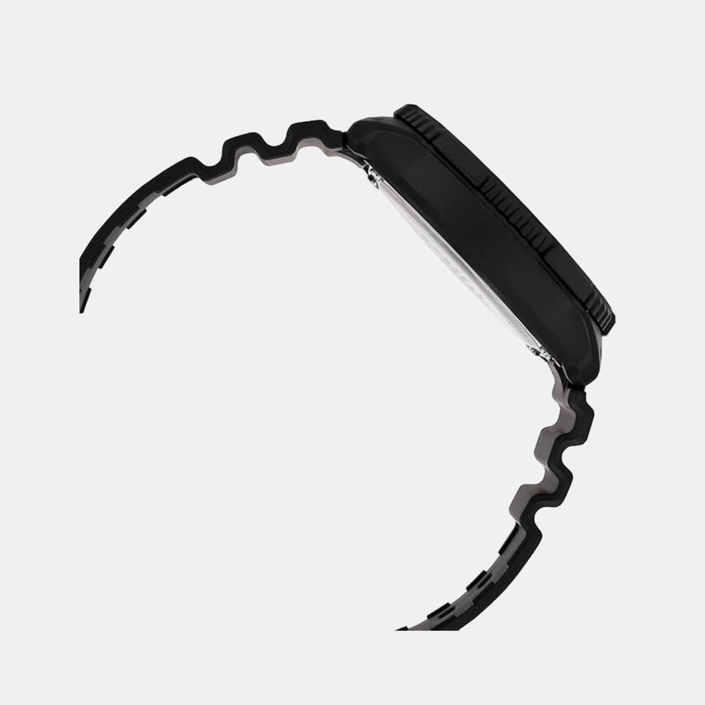 Youth Unisex Quartz Black Dial Analog Resin Watch A2402