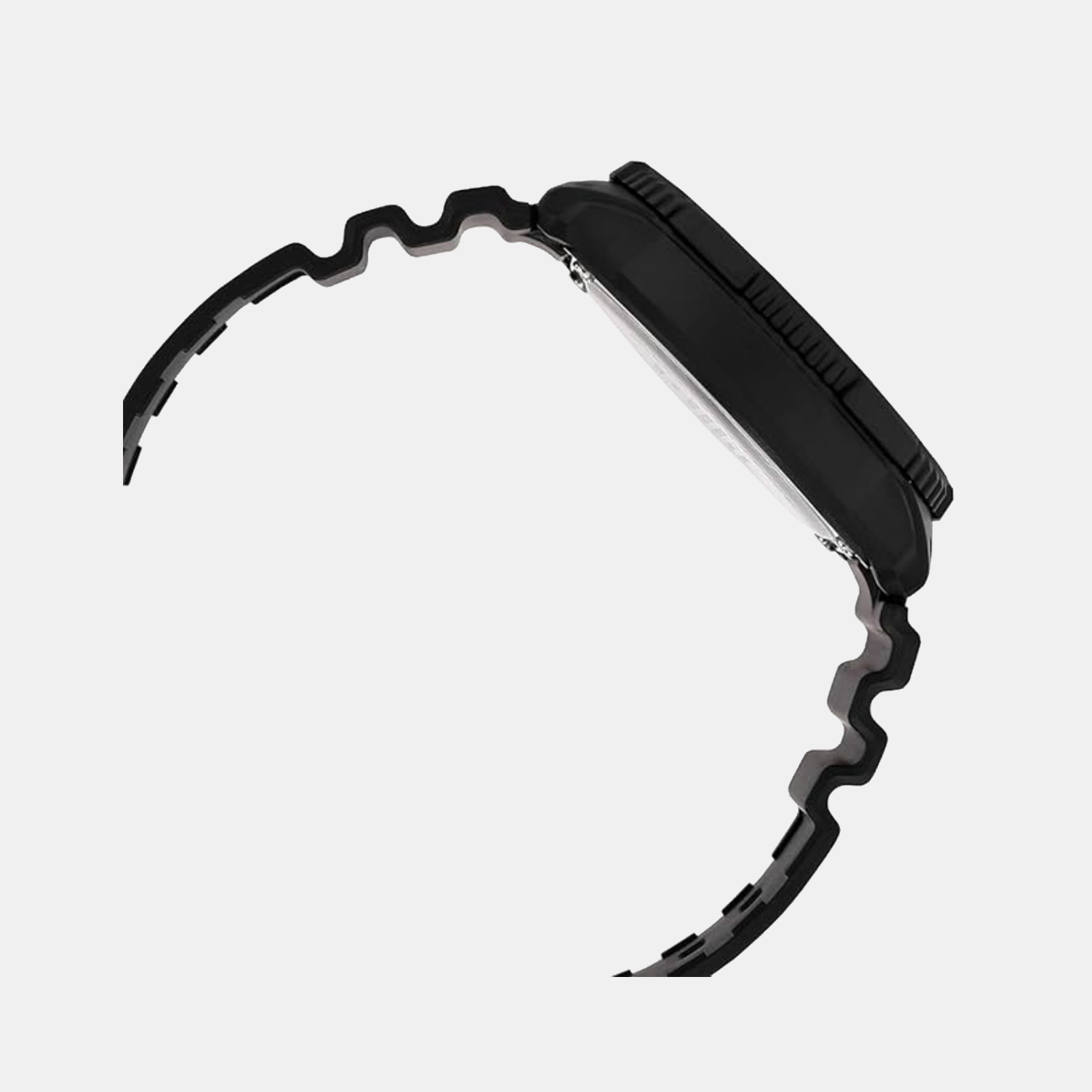 Youth Unisex Quartz Black Dial Analog Resin Watch A2402