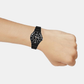 Youth Unisex Quartz Black Dial Analog Resin Watch A2402
