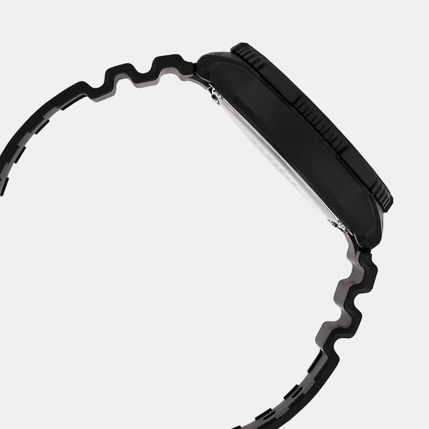 Youth Unisex Quartz Black Dial Analog Resin Watch A2403