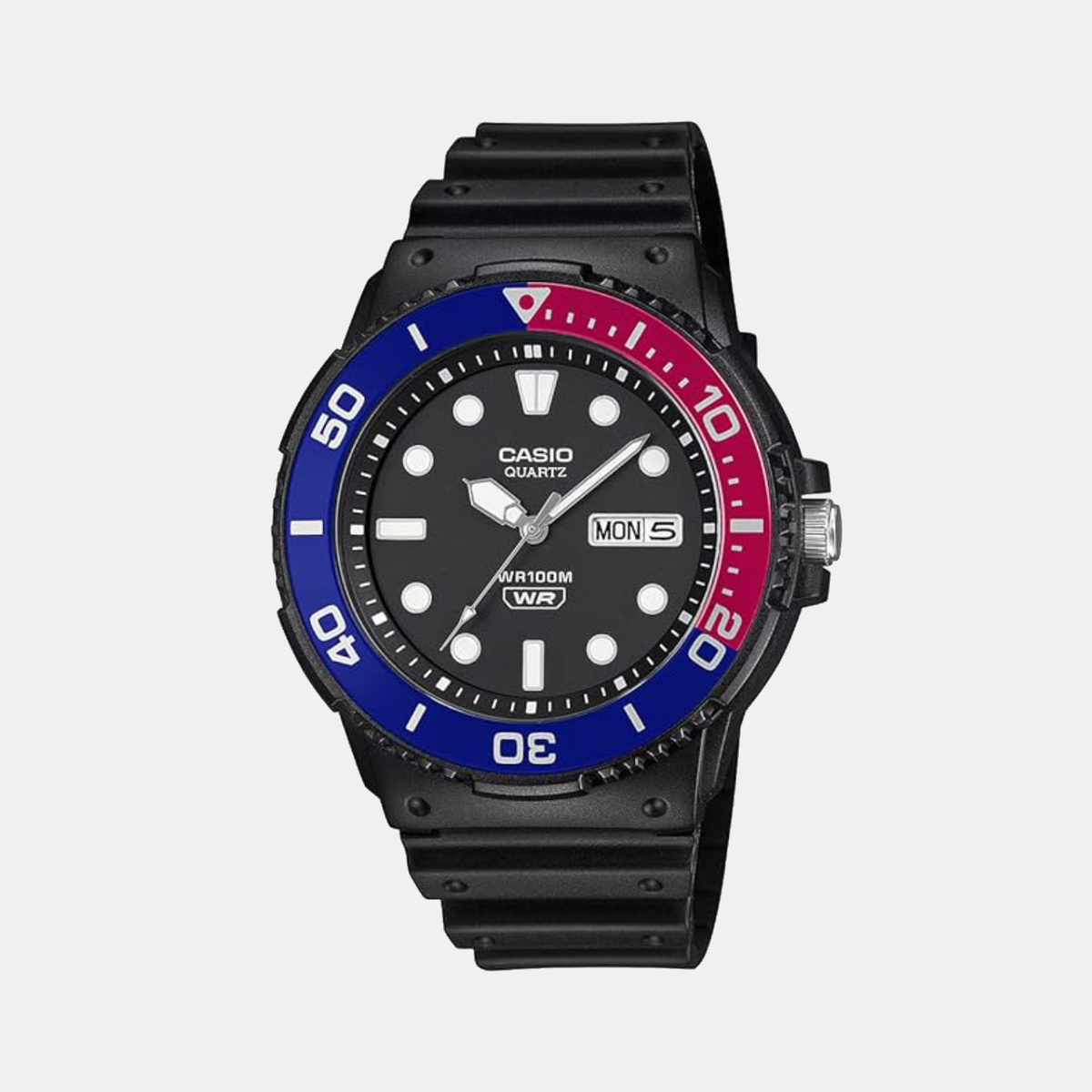 Youth Men Quartz Black Dial Analog Resin Watch A2403
