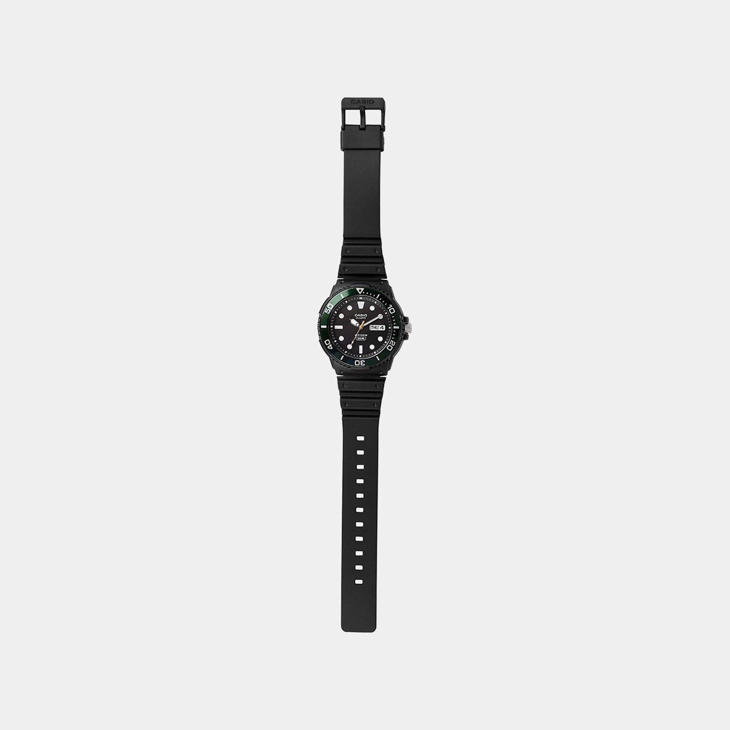 Youth Men Quartz Black Dial Analog Resin Watch A2404
