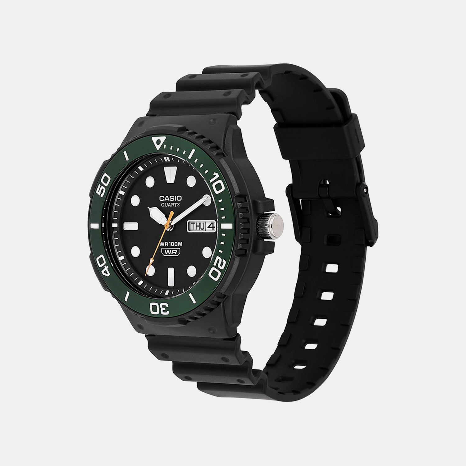 Youth Men Quartz Black Dial Analog Resin Watch A2404
