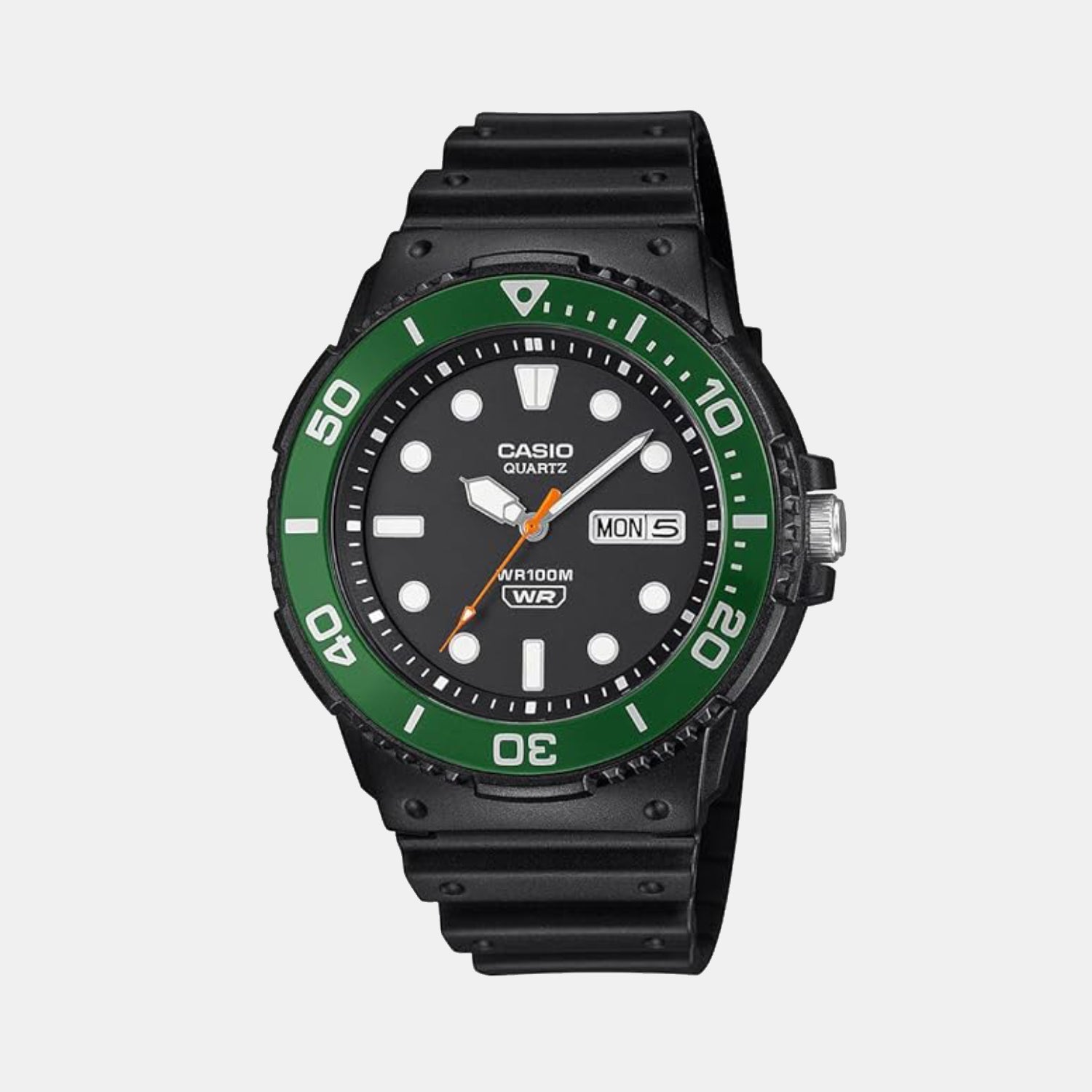 Youth Men Quartz Black Dial Analog Resin Watch A2404