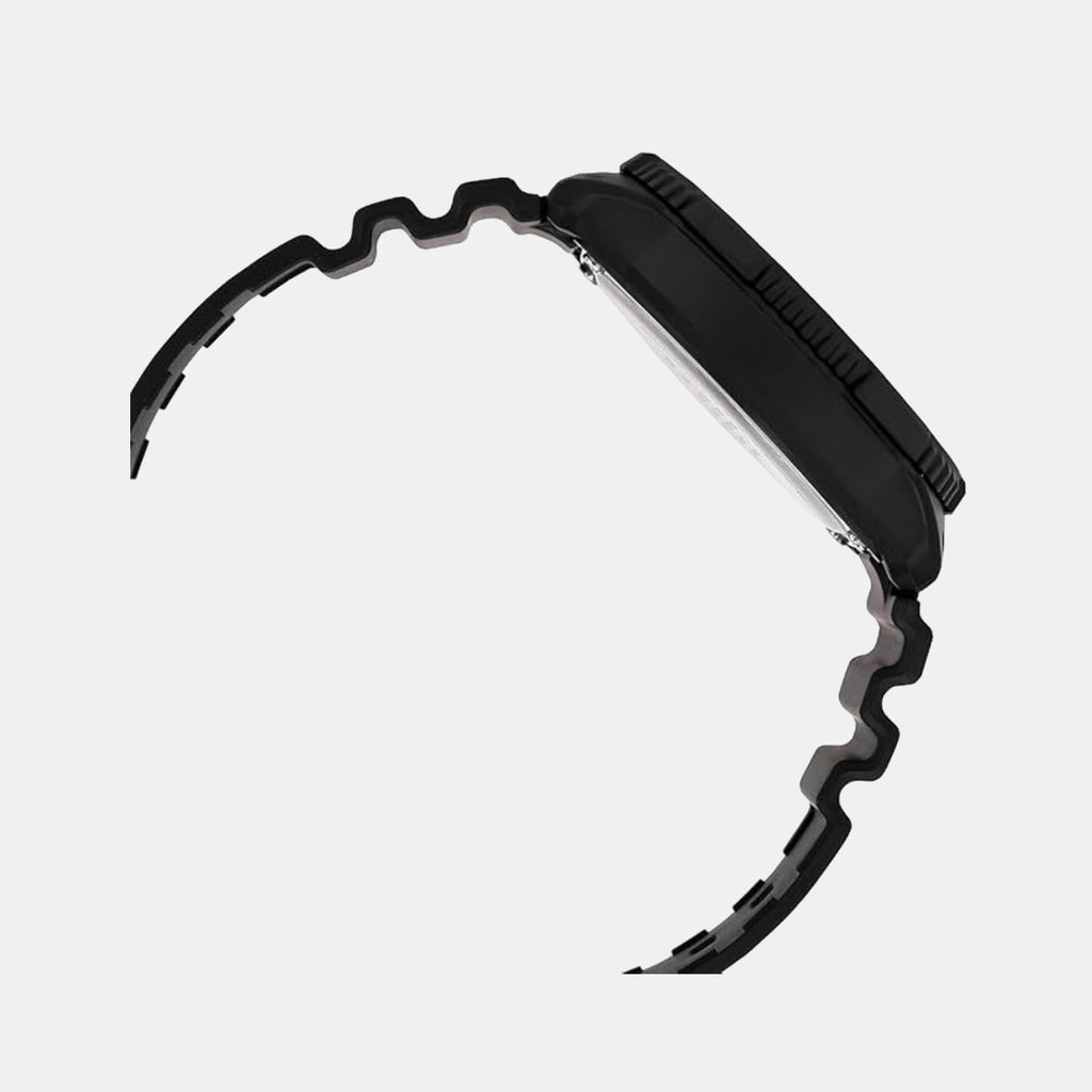 Youth Men Quartz Black Dial Analog Resin Watch A2404