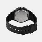 Youth Men Quartz Black Dial Analog Resin Watch A2404