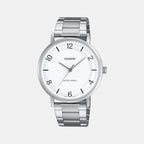 Enticer Men Quartz White Dial Analog Stainless Steel Watch A2407