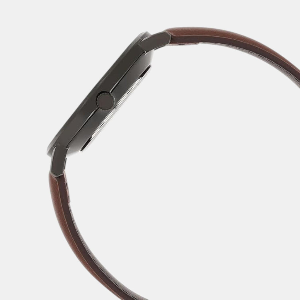 Enticer Men Quartz White Dial Analog Leather Watch A2410