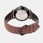 Enticer Men Quartz White Dial Analog Leather Watch A2410