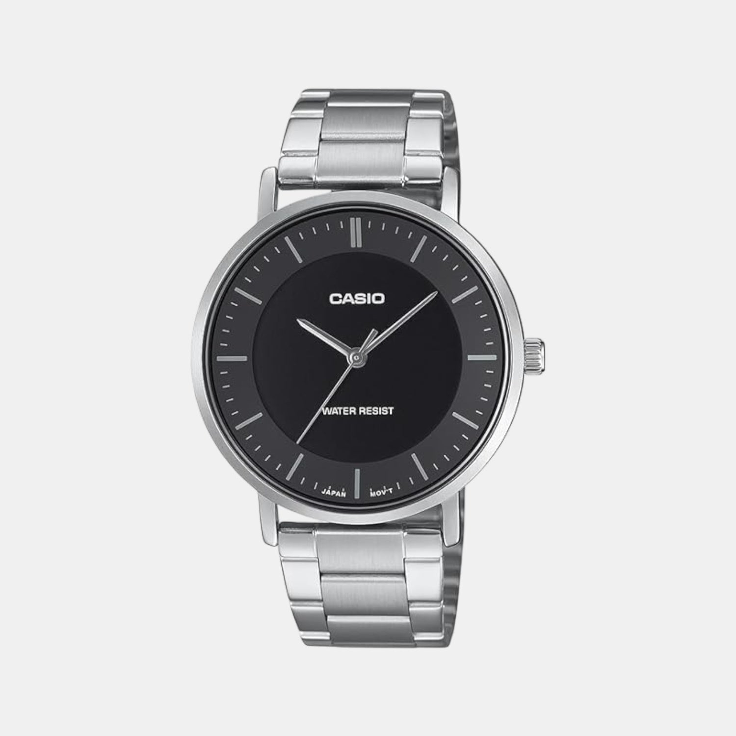 Enticer Men Quartz Black Dial Stainless Steel Watch A2411