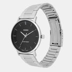 Enticer Men Quartz Black Dial Analog Stainless Steel Watch A2411