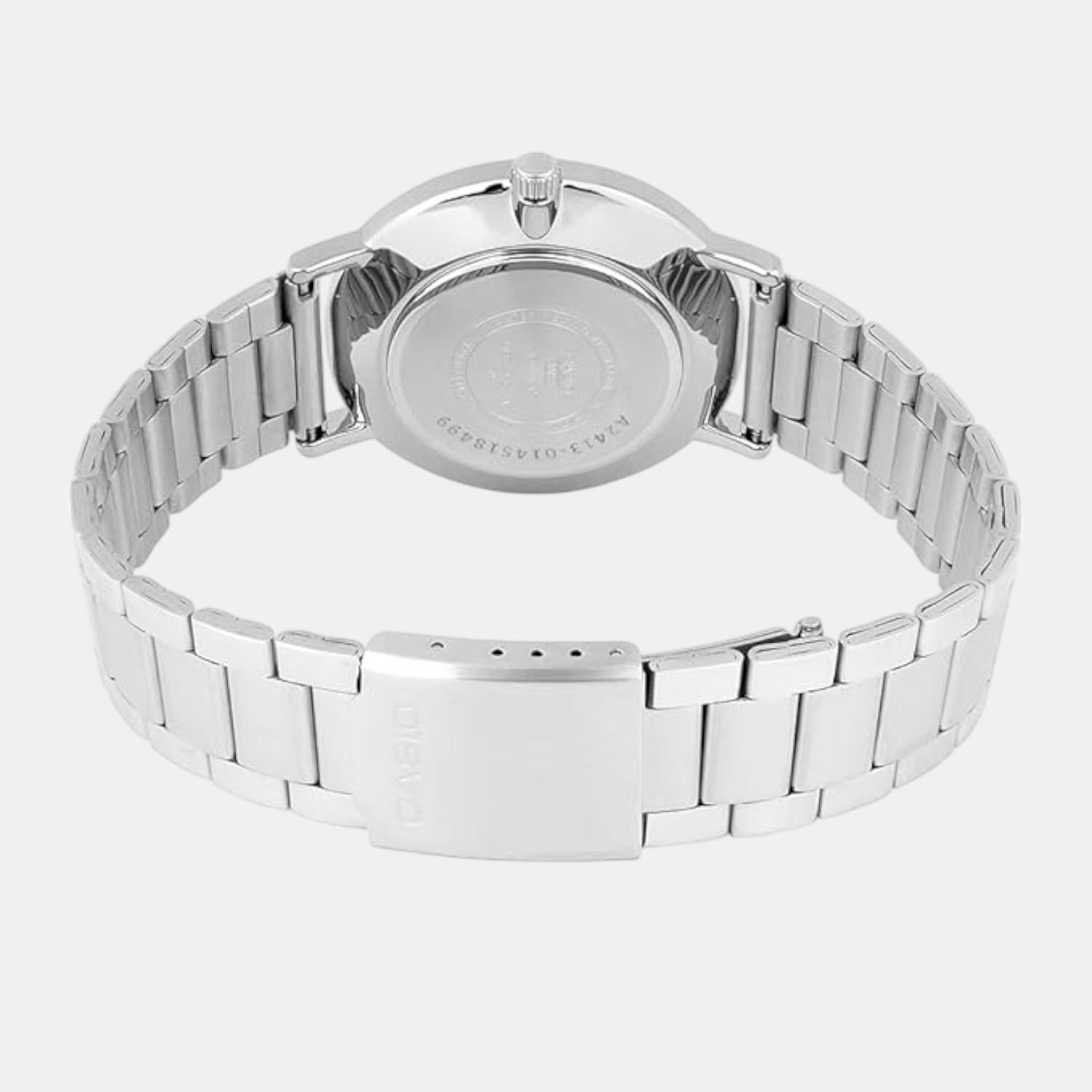 Enticer Men Quartz Grey Dial Analog Stainless Steel Watch A2413