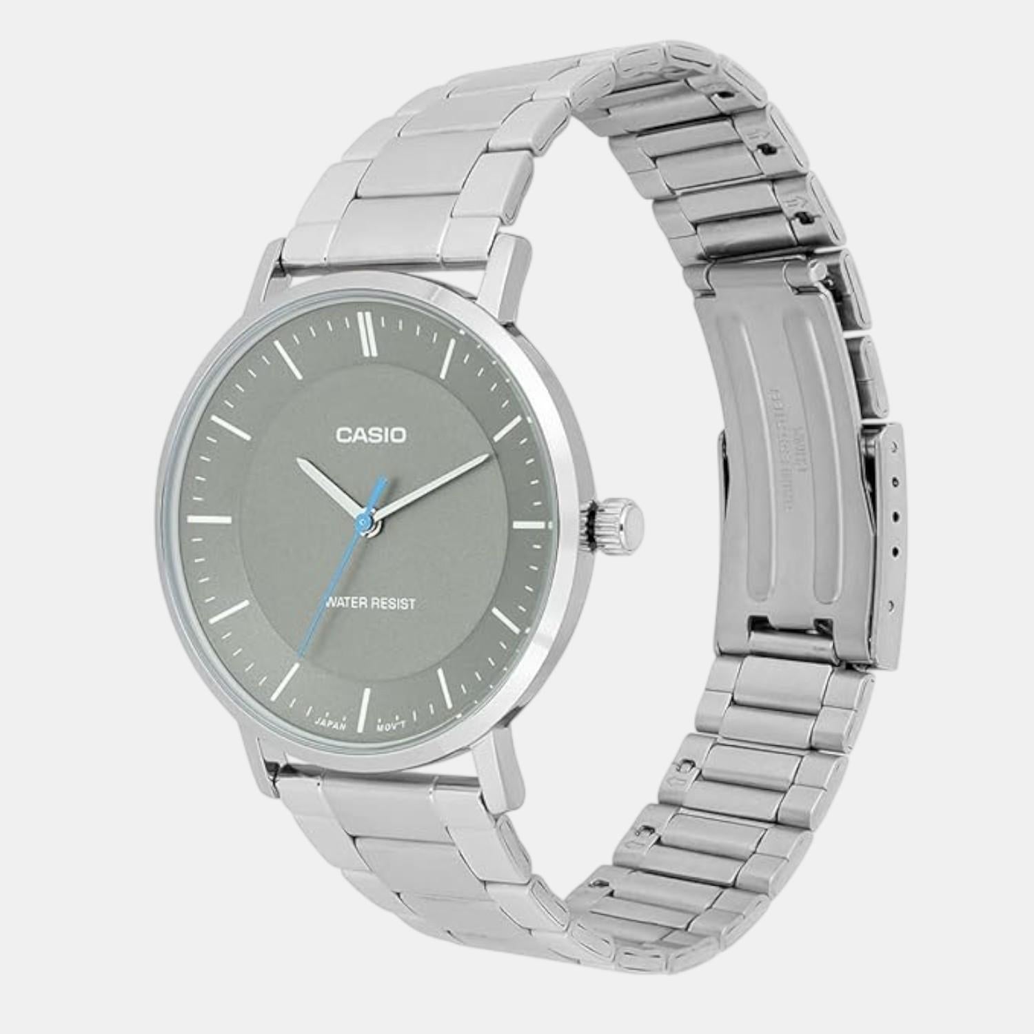 Enticer Men Quartz Grey Dial Analog Stainless Steel Watch A2413