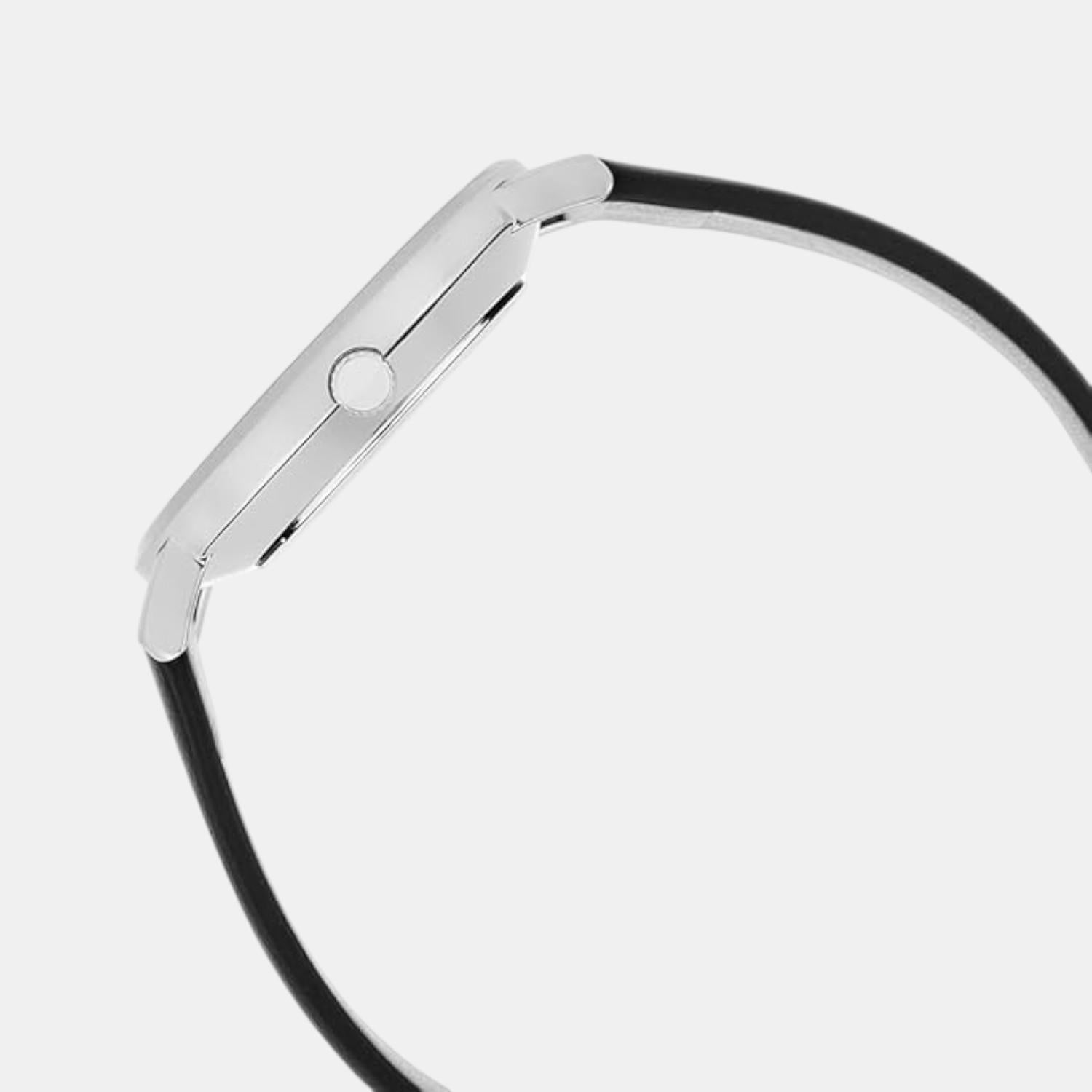 Enticer Men Quartz White Dial Analog Leather Watch A2414