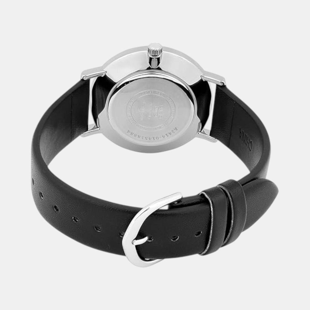 Enticer Men Quartz White Dial Analog Leather Watch A2414