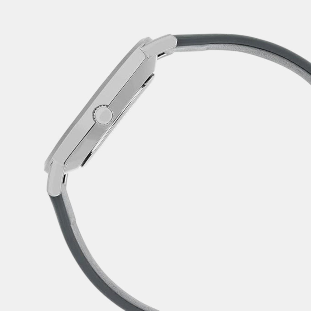 Enticer Men Quartz Grey Dial Analog Leather Watch A2415