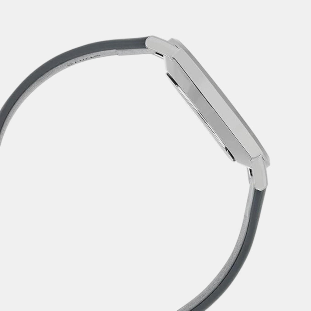 Enticer Men Quartz Grey Dial Analog Leather Watch A2415