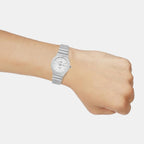 Enticer Men Quartz Silver Dial Analog Stainless Steel Watch A2417