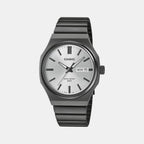 Enticer Men Quartz Silver Dial Analog Stainless Steel Watch A2418