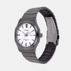 Enticer Men Quartz Silver Dial Analog Stainless Steel Watch A2418