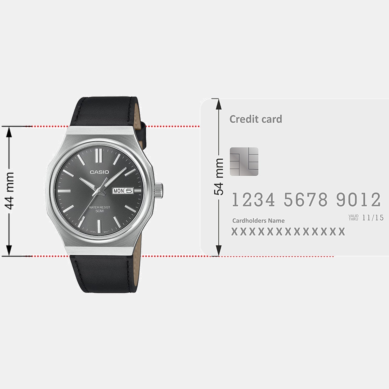 Enticer Men Quartz Grey Dial Analog Leather Watch A2419