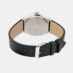 Enticer Men Quartz Grey Dial Analog Leather Watch A2419