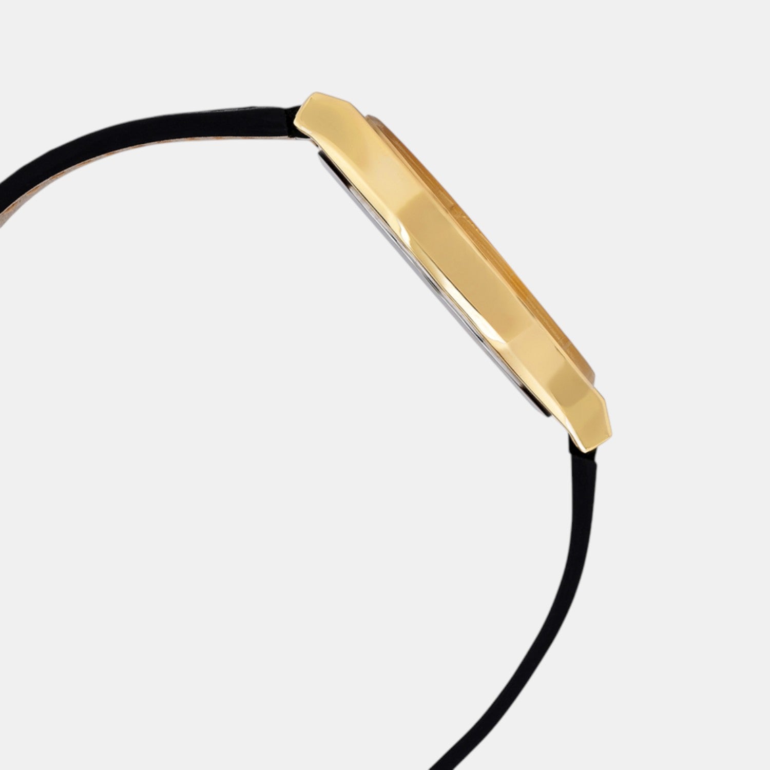 Enticer Men Quartz Black Dial Analog Leather Watch A2420