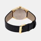 Enticer Men Quartz Black Dial Analog Leather Watch A2420