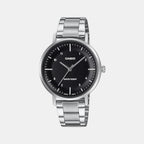 Enticer Women Quartz Black Dial Analog Stainless Steel Watch A2421