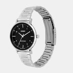 Enticer Women Quartz Black Dial Analog Stainless Steel Watch A2421