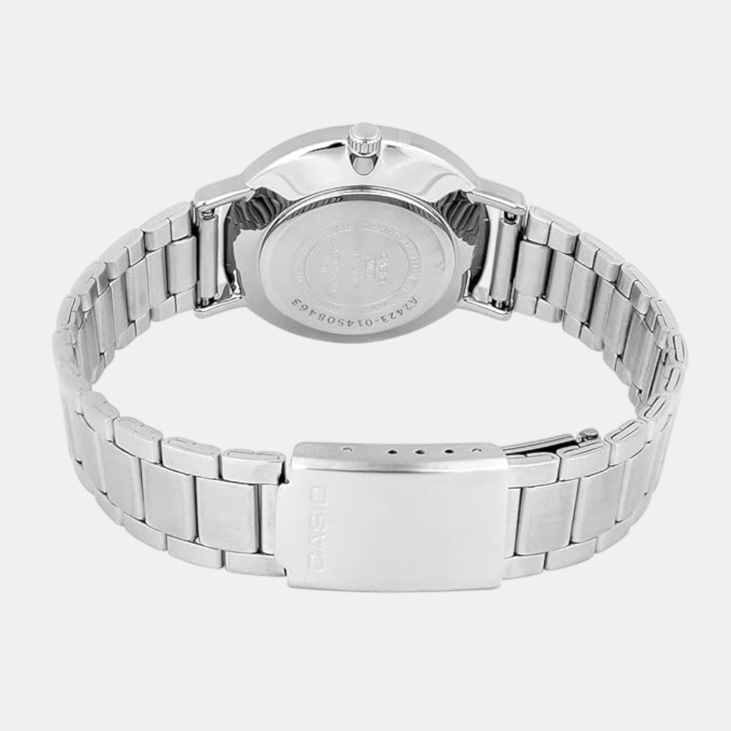 Enticer Women Quartz Pink Dial Analog Stainless Steel Watch A2423