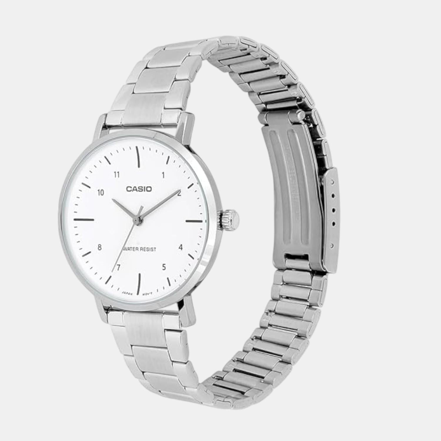 Enticer Women Quartz White Dial Analog Stainless Steel Watch A2424