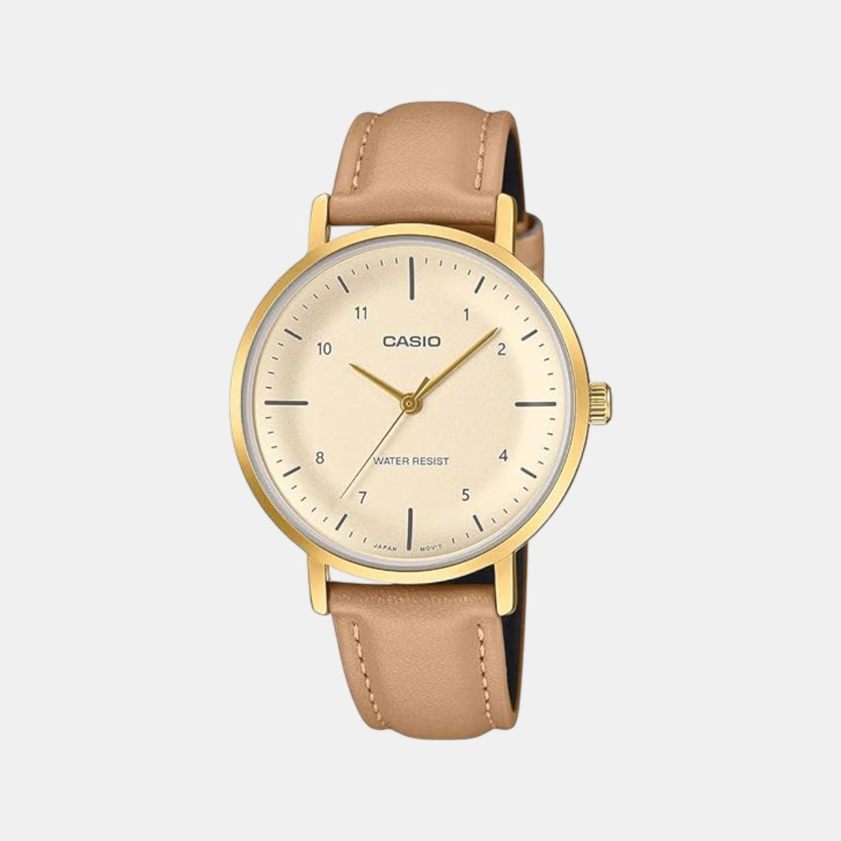 Enticer Women Quartz Gold Dial Analog Leather Watch A2426