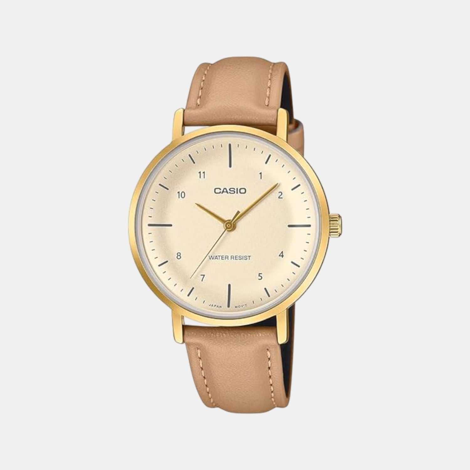 Enticer Women Quartz Gold Dial Analog Leather Watch A2426