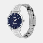 Enticer Women Quartz Blue Dial Analog Stainless Steel Watch A2429