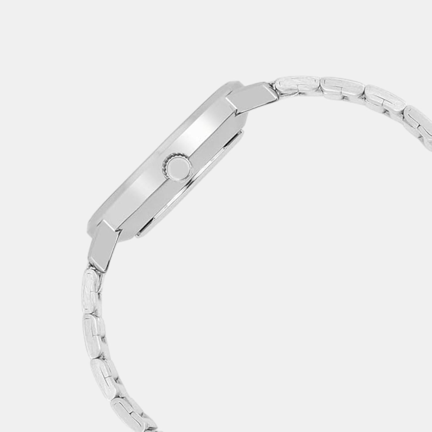 Enticer Women Quartz White Dial Analog Stainless Steel Watch A2431