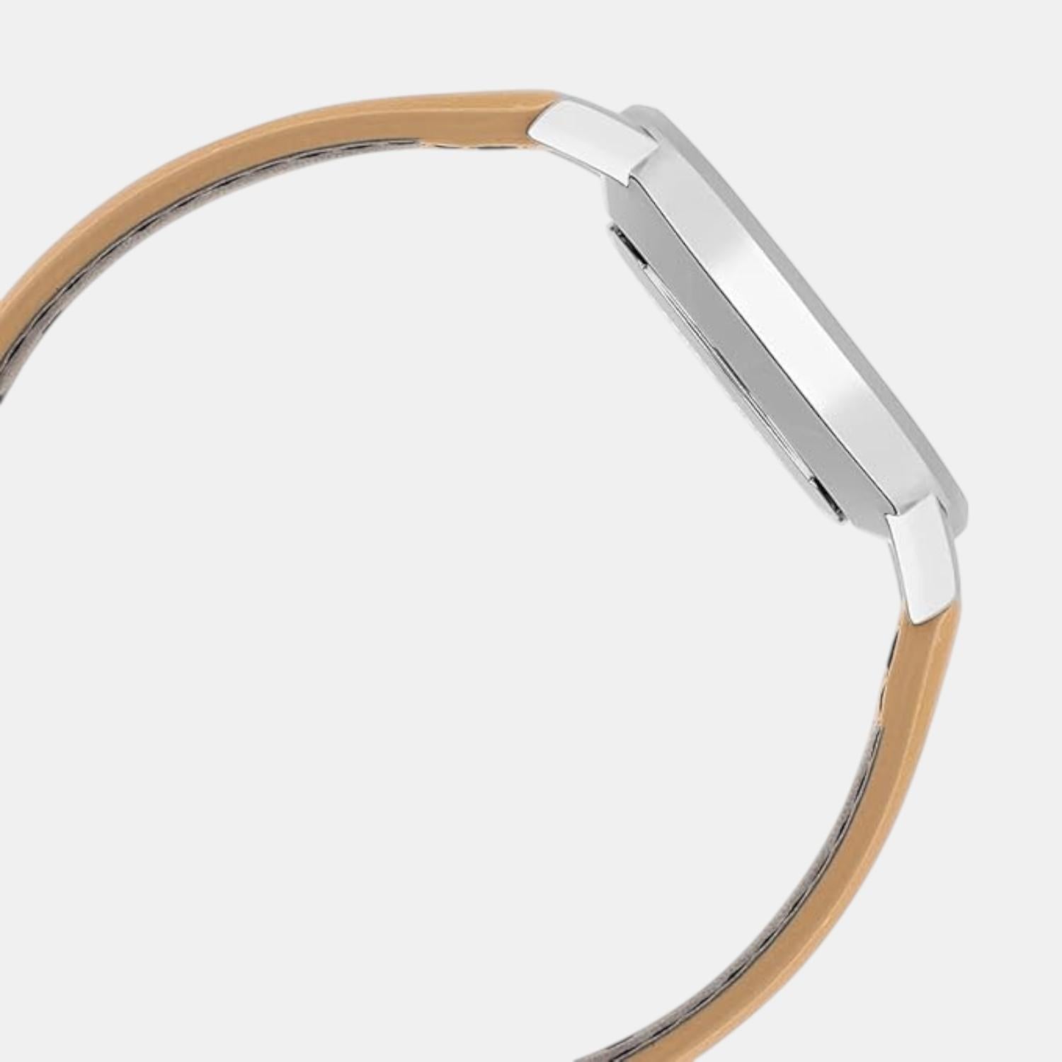 Enticer Women Quartz Gold Dial Analog Leather Watch A2432