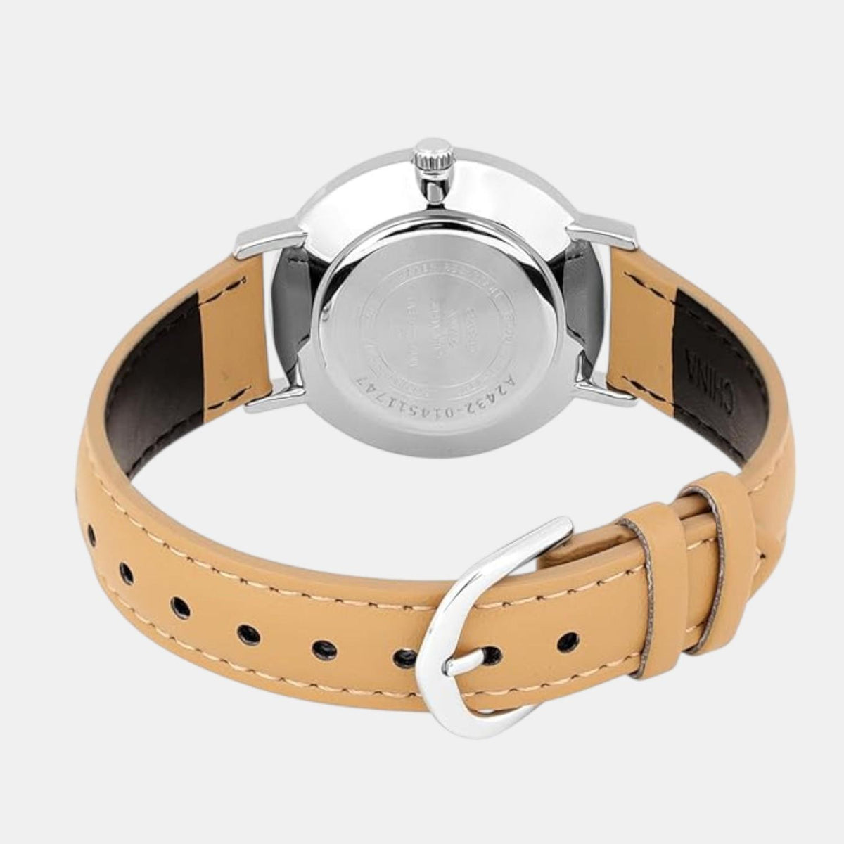 Enticer Women Quartz Gold Dial Analog Leather Watch A2432