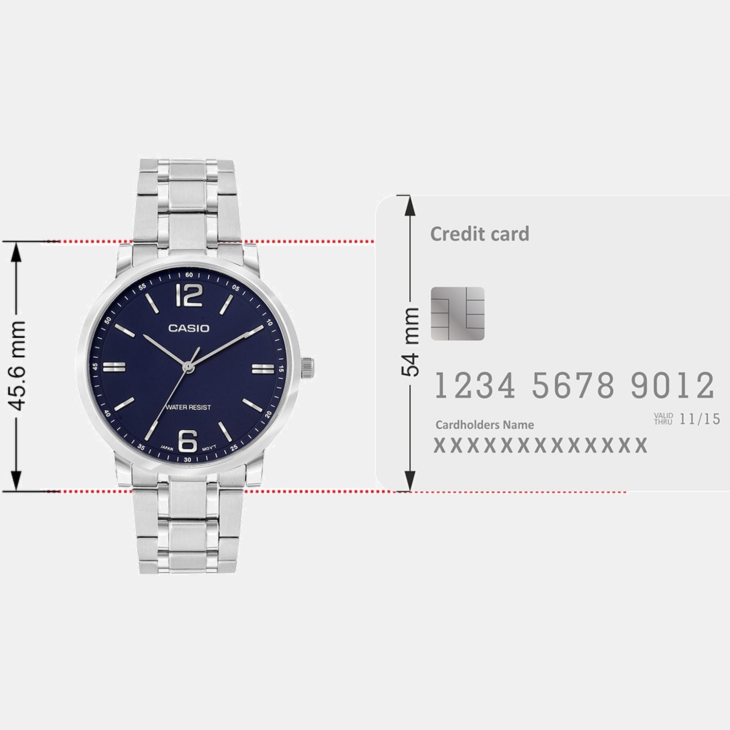 Enticer Men Quartz Blue Dial Analog Stainless Steel Watch A2434