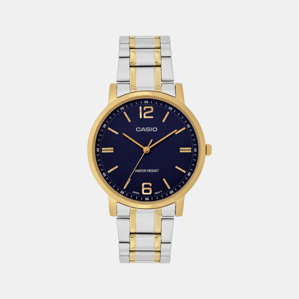 Enticer Men Quartz Blue Dial Analog Stainless Steel Watch A2436