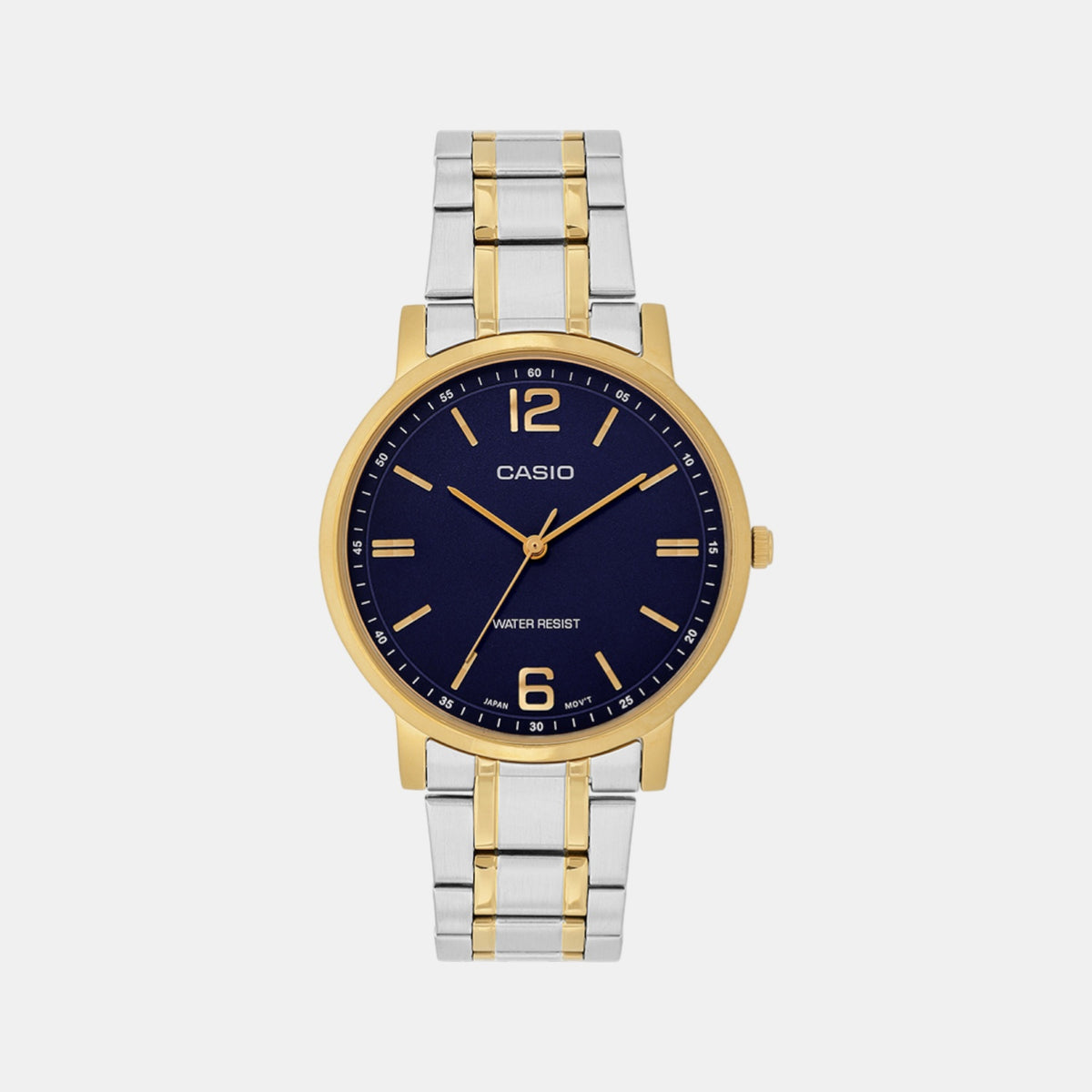 Enticer Men Quartz Blue Dial Analog Stainless Steel Watch A2436