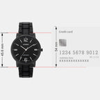 Enticer Men Quartz Black Dial Analog Stainless Steel Watch A2437