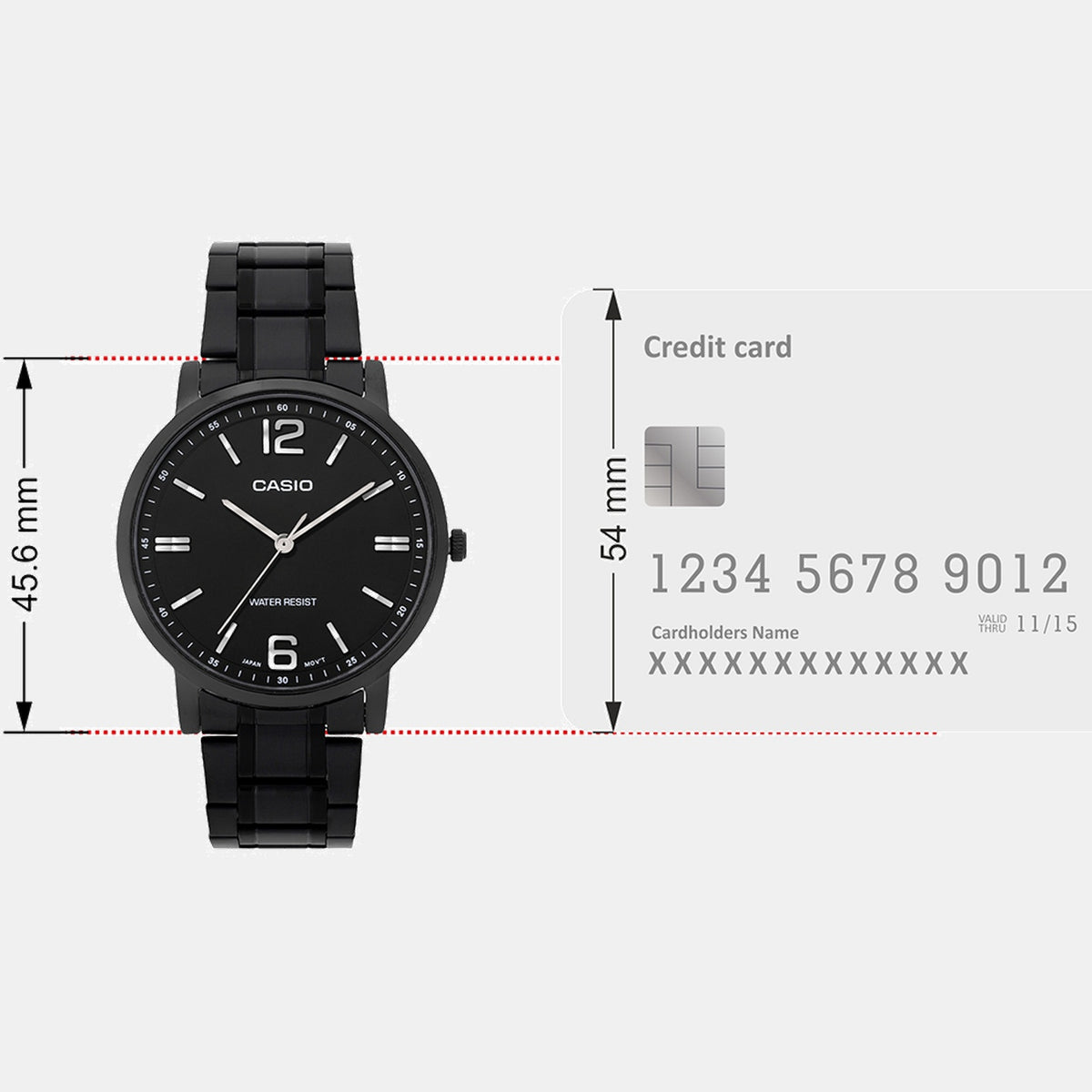 Enticer Men Quartz Black Dial Analog Stainless Steel Watch A2437