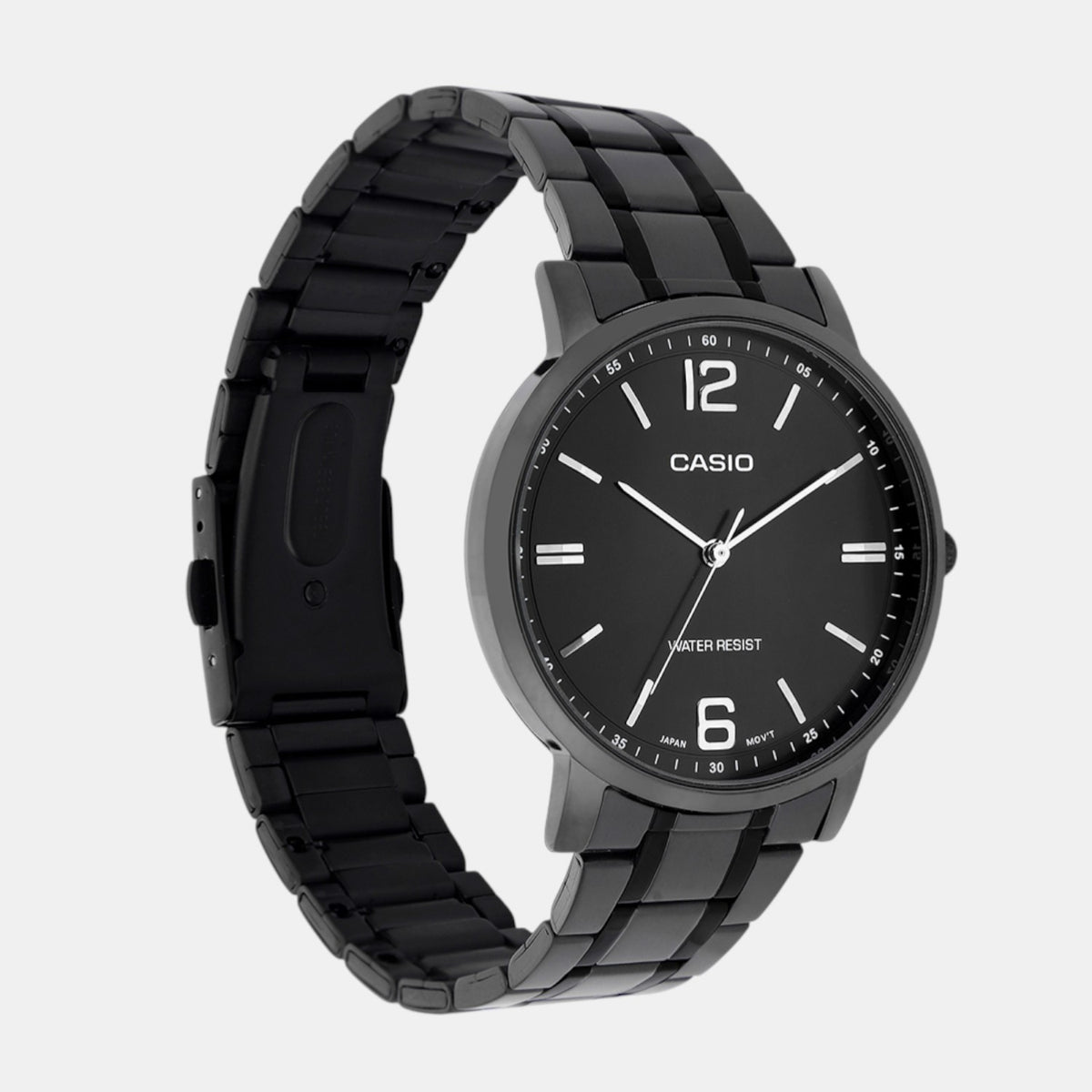 Enticer Men Quartz Black Dial Analog Stainless Steel Watch A2437