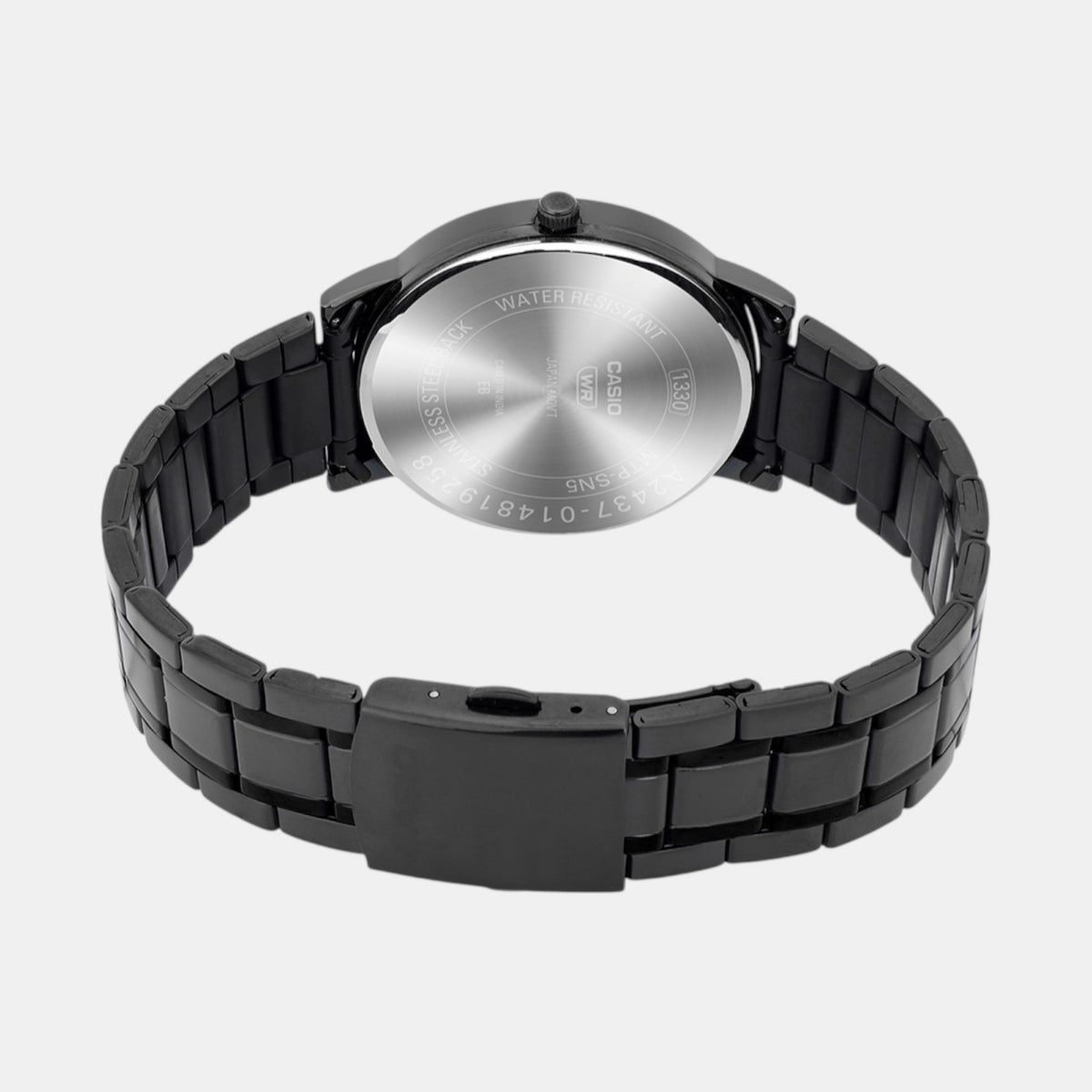 Enticer Men Quartz Black Dial Analog Stainless Steel Watch A2437