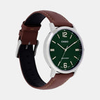 Enticer Men Quartz Green Dial Analog Stainless Steel Watch A2438
