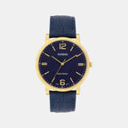 Enticer Men Quartz Blue Dial Analog Leather Watch A2439