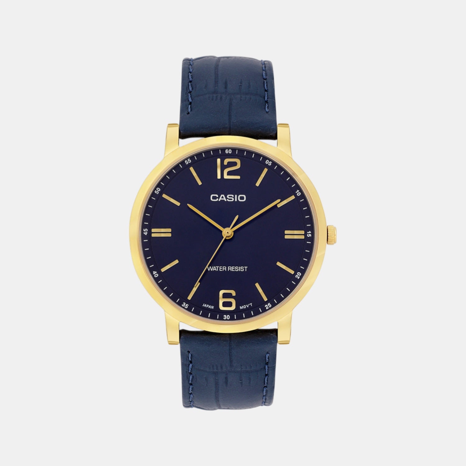 Enticer Men Quartz Blue Dial Analog Leather Watch A2439