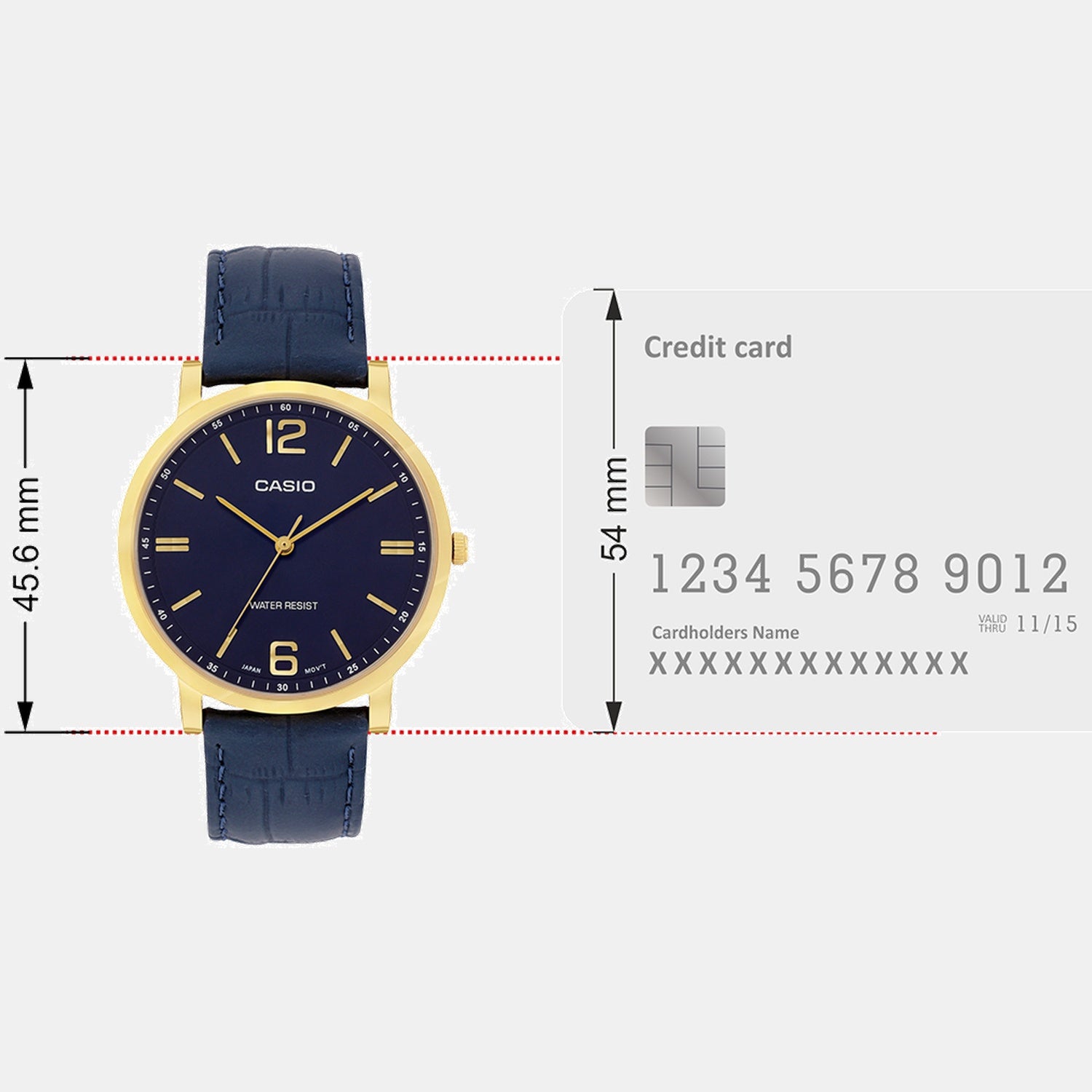 Enticer Men Quartz Blue Dial Analog Leather Watch A2439