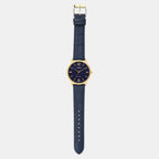 Enticer Men Quartz Blue Dial Analog Leather Watch A2439